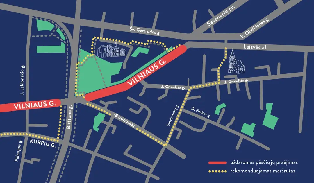 vilniaus gatves schema