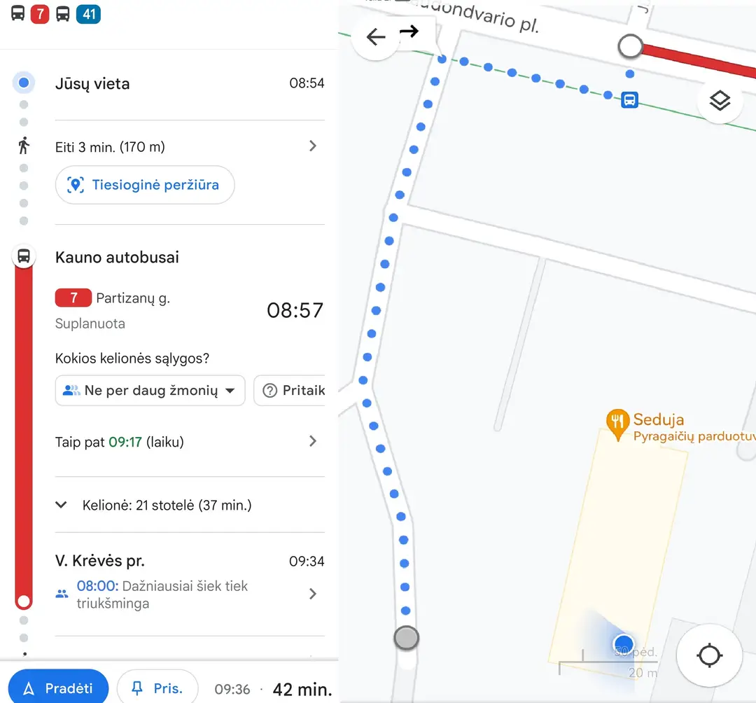 google maps transit