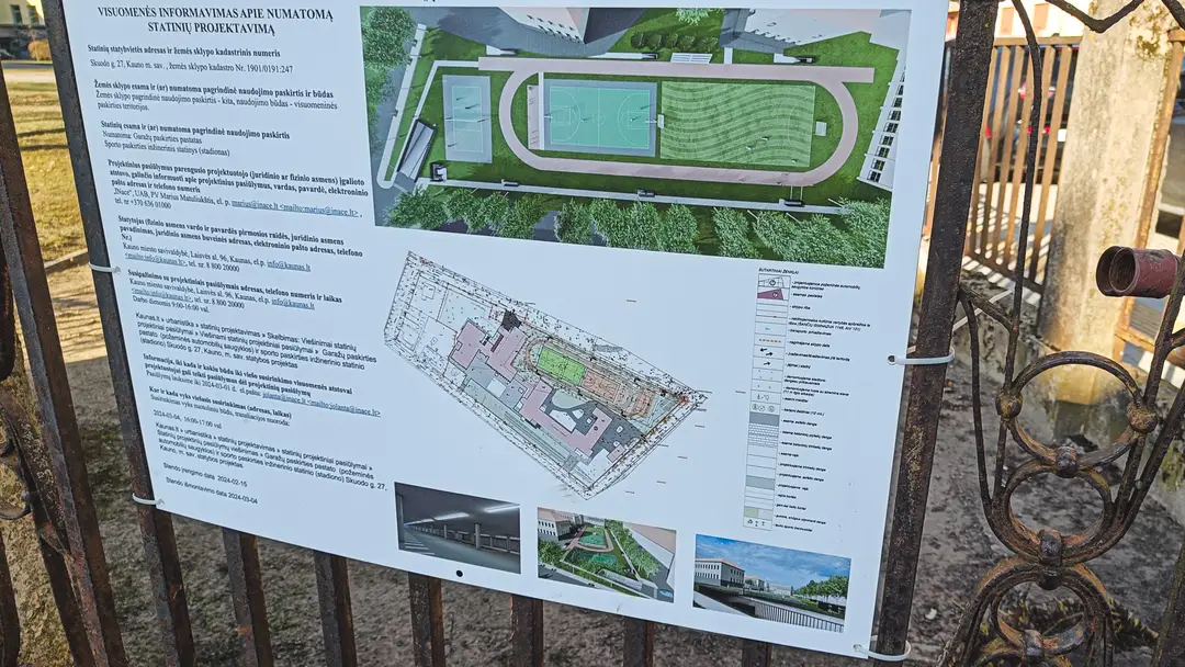 Požeminio garažo projektas / Kas vyskta Kaune nuotr.