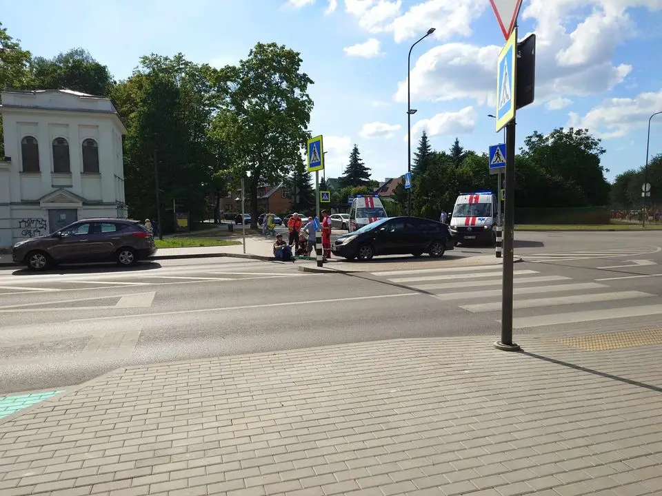 Partrenktas paspirtukininkas / Skaitytojo nuotr.