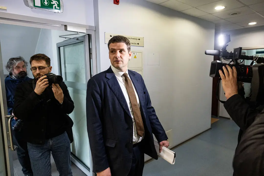 Remigijus Žemaitaitis VRK posėdyje / P. Peleckio / BNS nuotr.