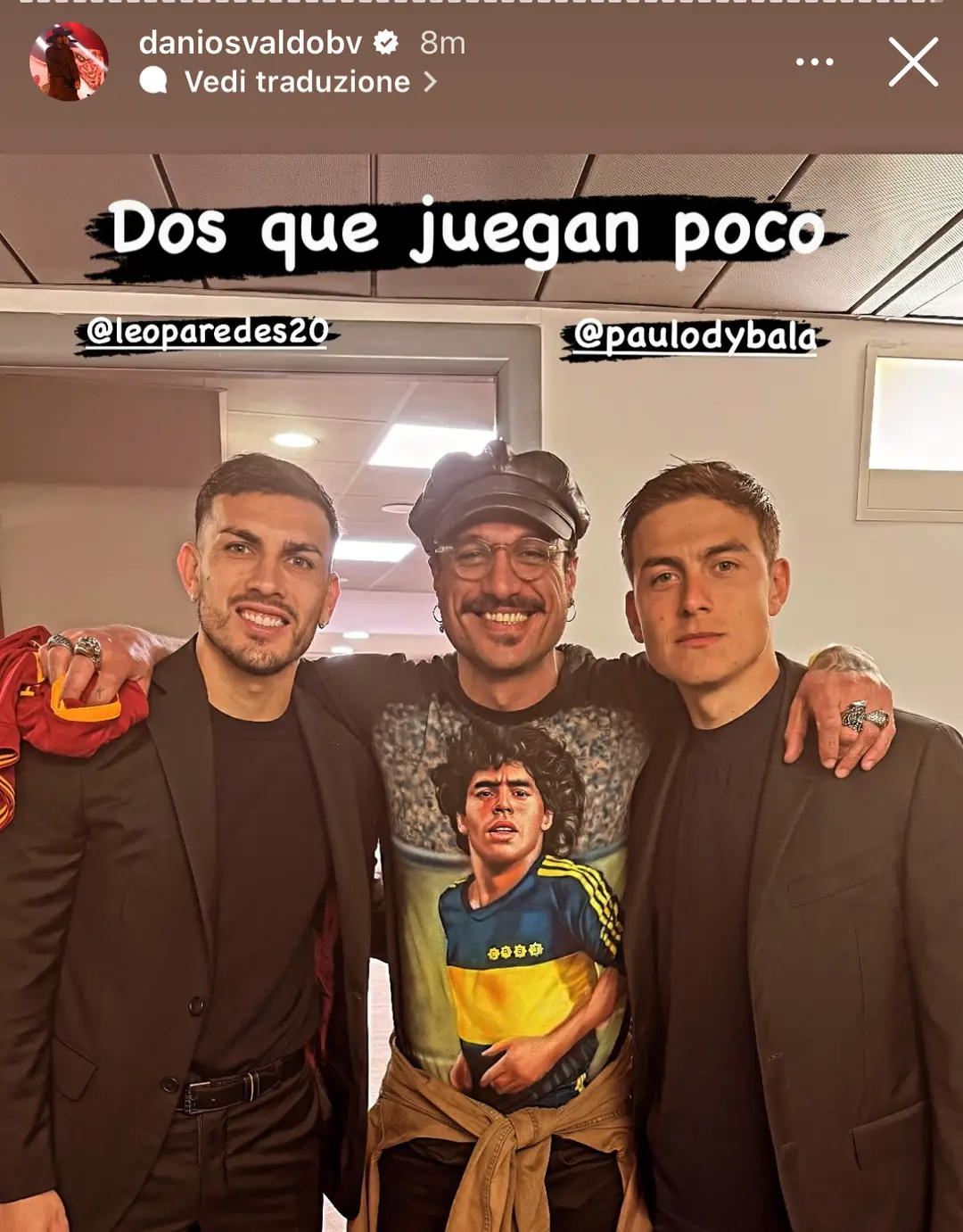 osvaldo con paredes e dybala