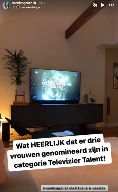 discussie over monica geuzes nominatie voor de televizier talent award