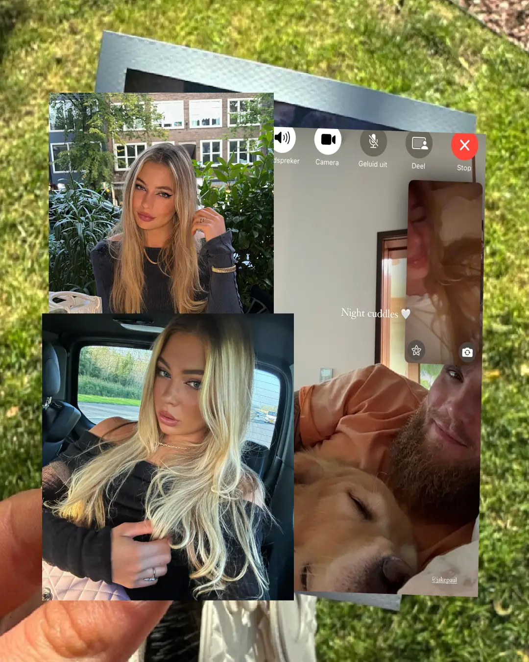 jutta leerdam bewondert het grote beest onder de dekens van jake paul