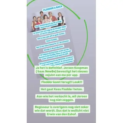 Instagram verhaal Sylvan IJsselmuiden