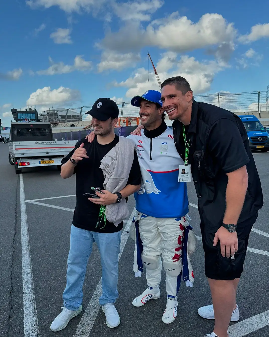 rico verhoeven ging ook op de foto met daniel ricciardo