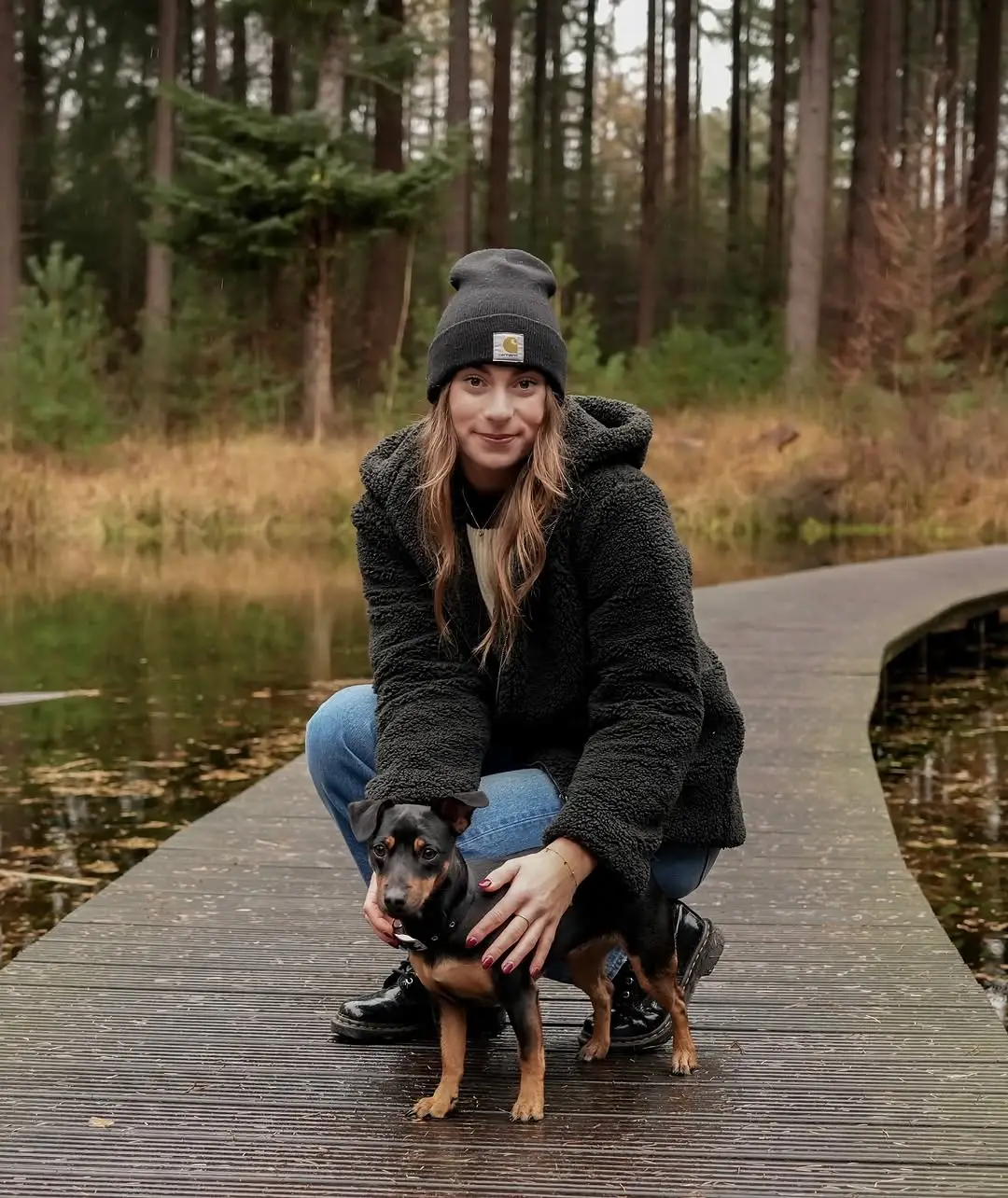Femke Kok en haar hond