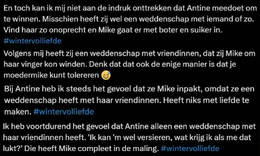 Tweets Winter Vol Liefde