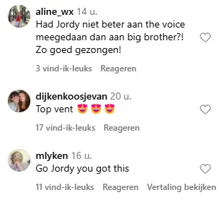 Reacties op de video