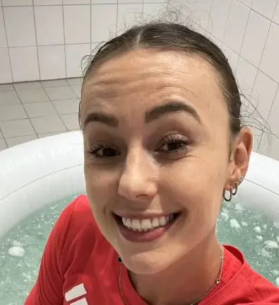 Nadine Visser ijsbad