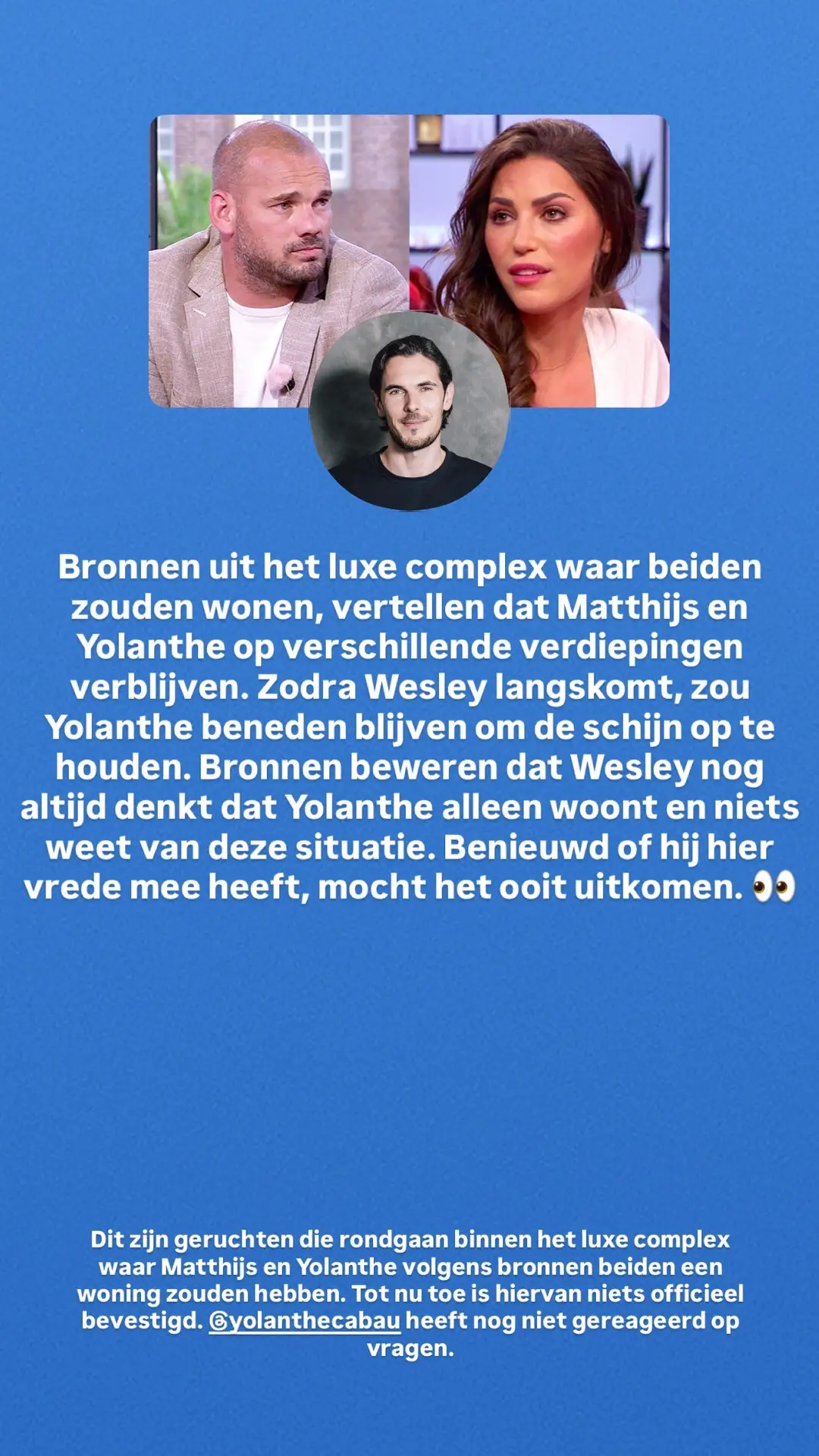 Wesley Sneijder en Yolanthe Cabau