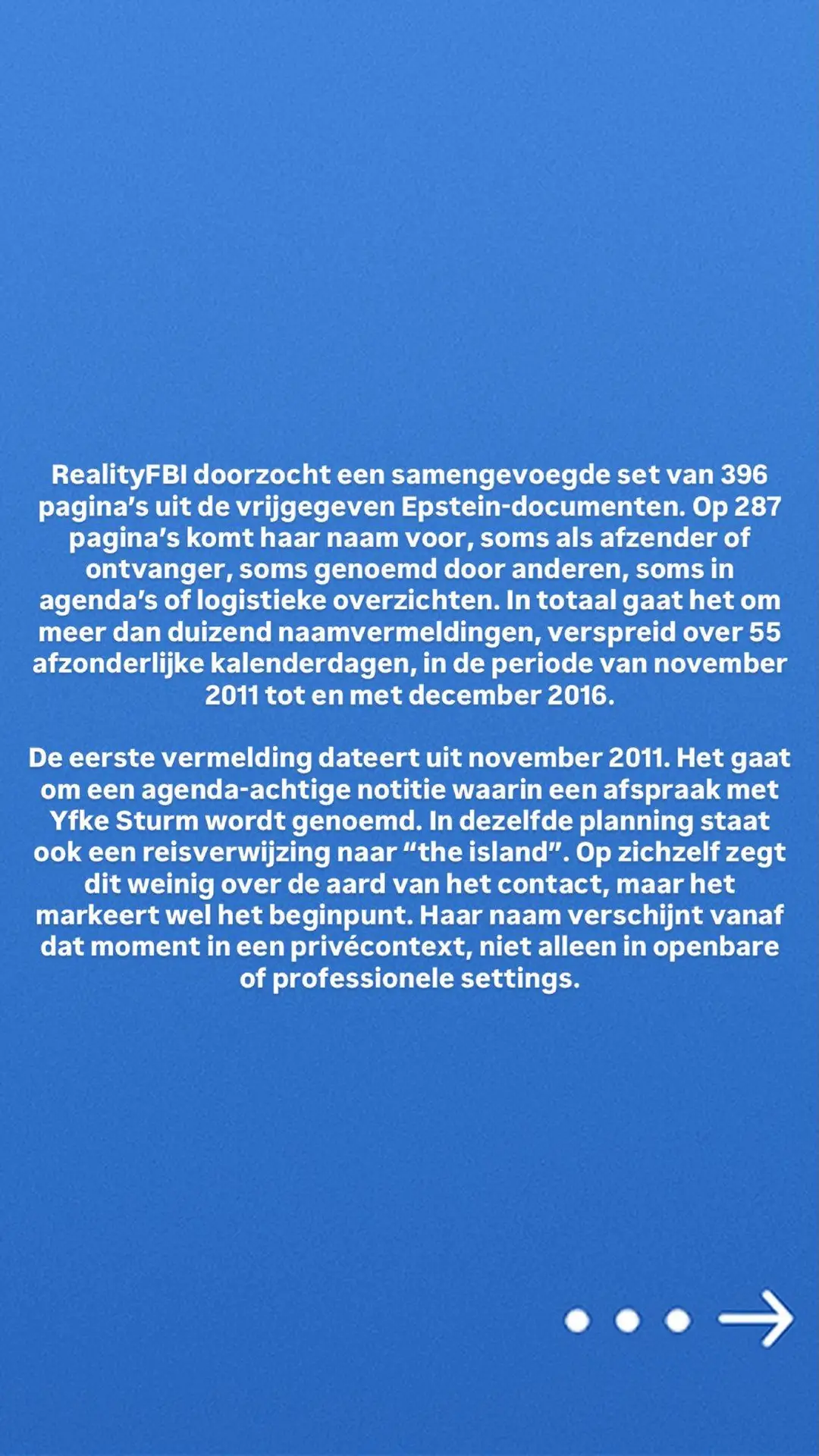 Instagram story RealityFBI