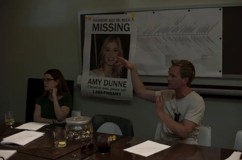 gone girl set image neil patrick harris carrie coon