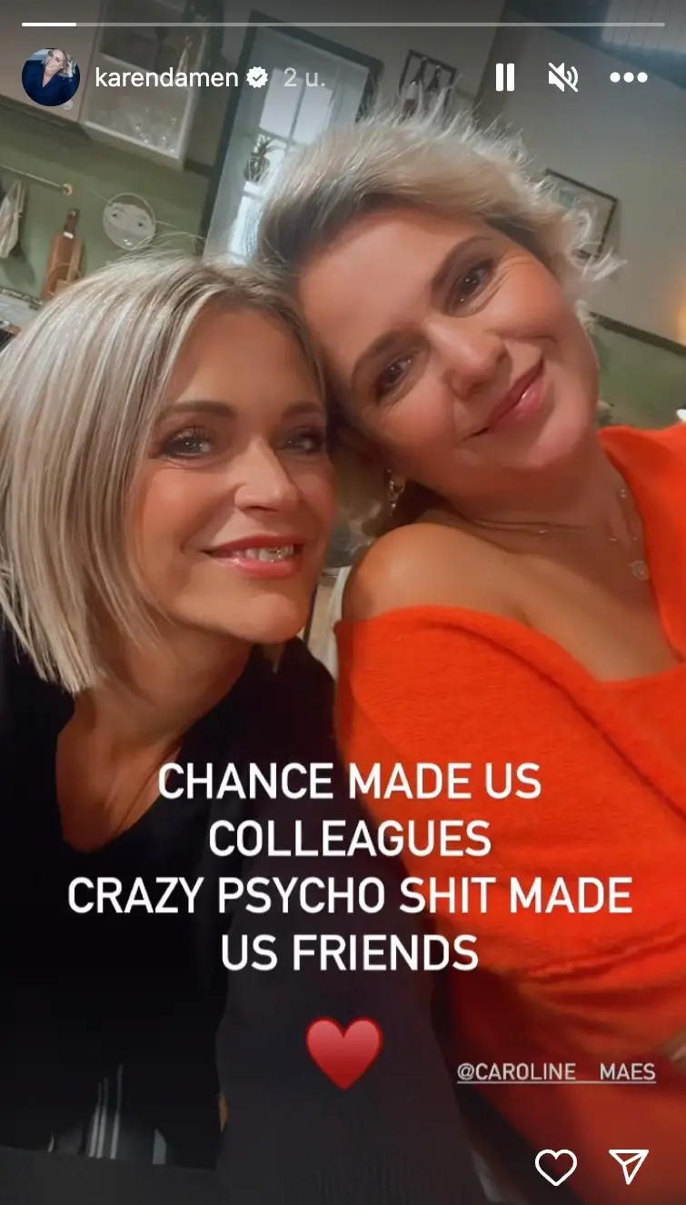 Bron: Instagram Stories (@karendamen)
