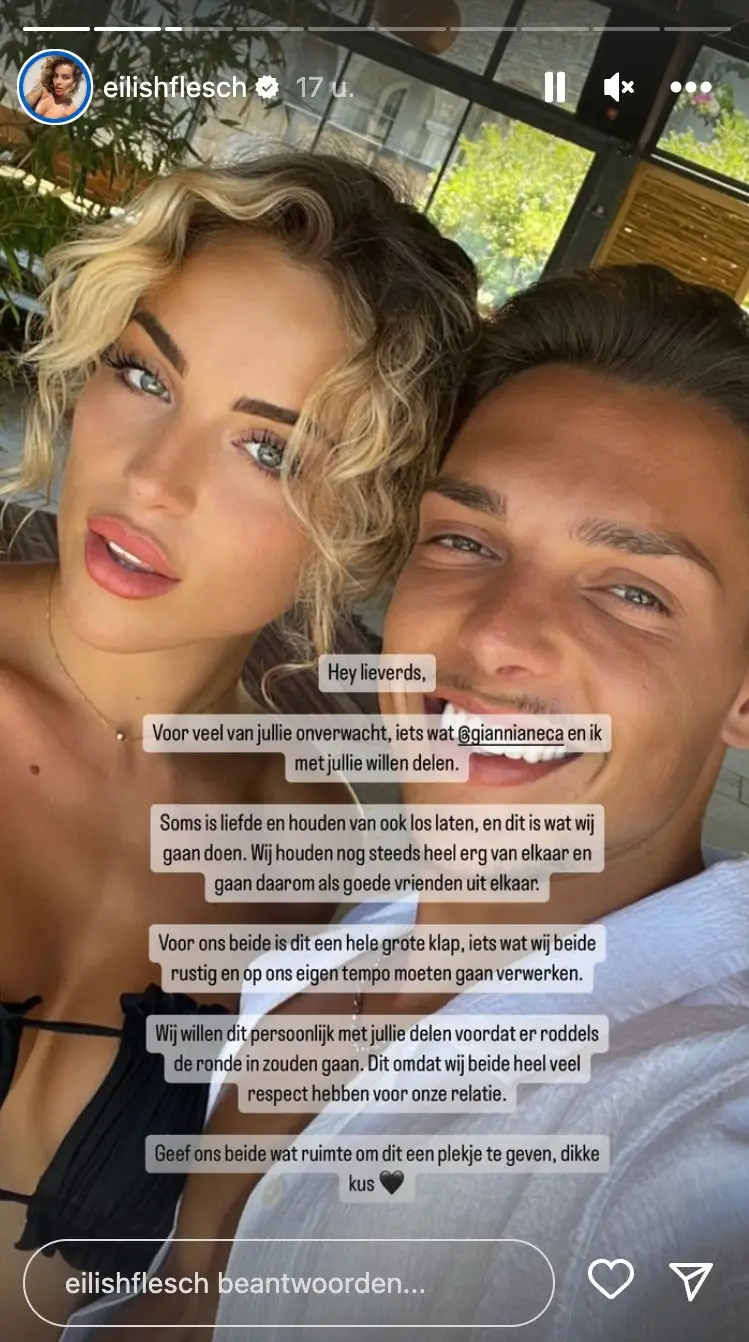 Bron: Instagram Stories (@eilishflesch)