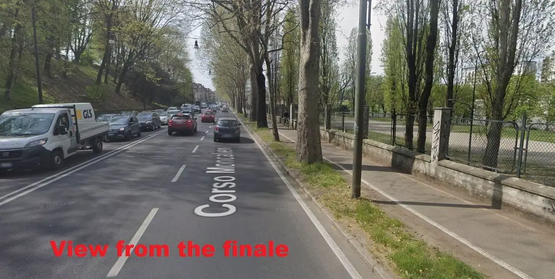 Bild Zielbereich, breite, gerade Straße&amp;lt;br&amp;gt;