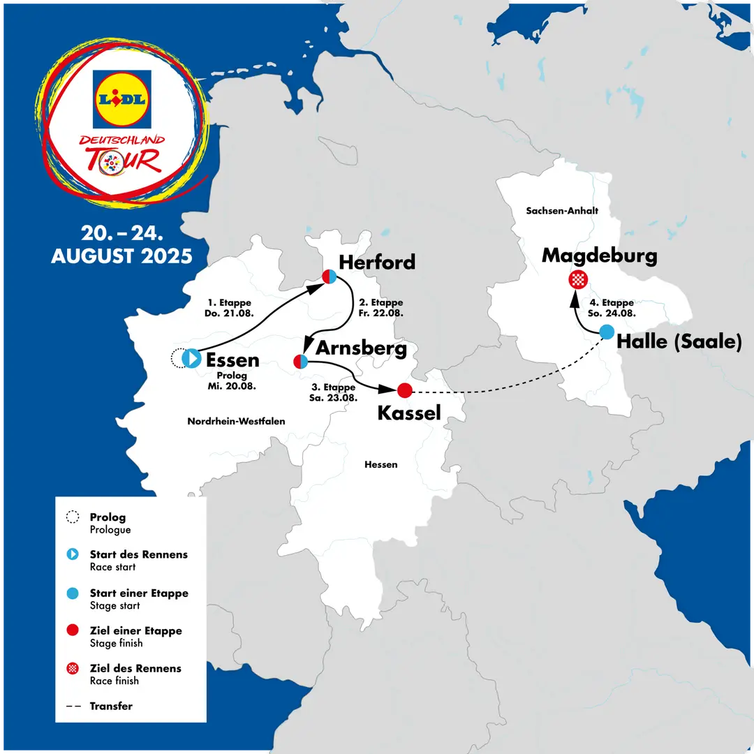 Deutschland Tour 2025 Strecke