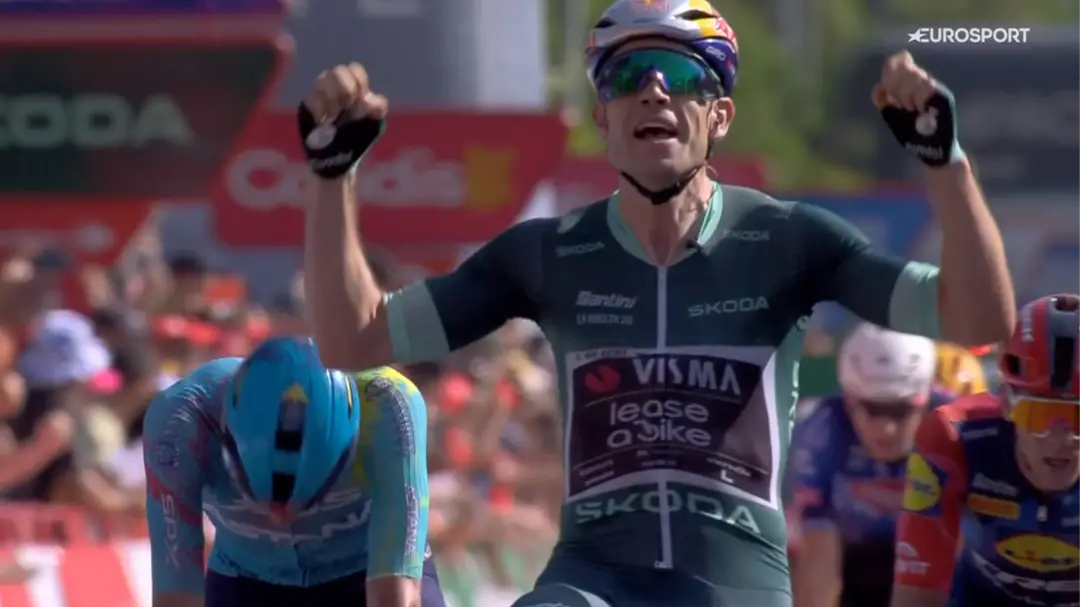Van Aert gewinnt die 15. Etappe der Vuelta a España 2026