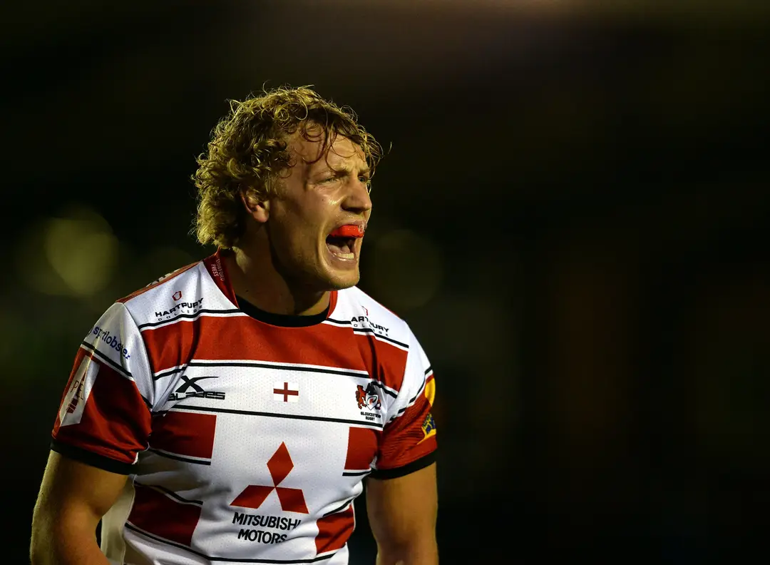 NEWCASTLE UPON TYNE, ENGLAND - OCTOBER 16: Billy Twelvetrees of Gloucester reacts during the Aviva Premiership match between Newcastle Falcons and Gloucester at Kingston Park on October 16, 2015 in Newcastle upon Tyne, England. (Photo by Nigel Roddis/Gett