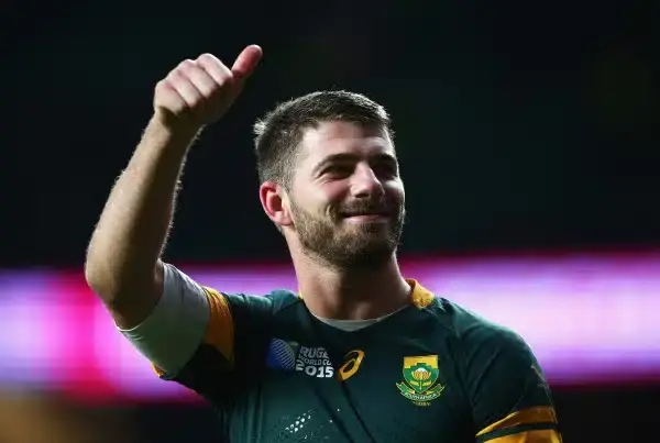 during the 2015 Rugby World Cup Quarter Final match between South Africa and Wales at Twickenham Stadium on October 17, 2015 in London, United Kingdom.