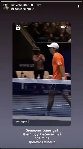 Katie Boulter disowns Alex de Minaur after UTS dance