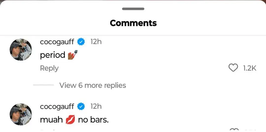 La respuesta de Instagram de Coco Gauff a Danielle Collins tras su increíble respuesta.