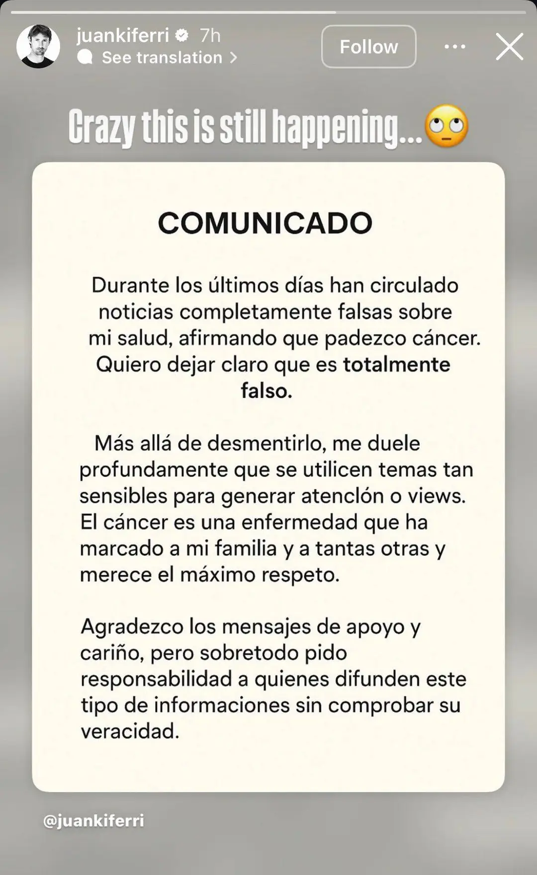Ferrero's Instagram