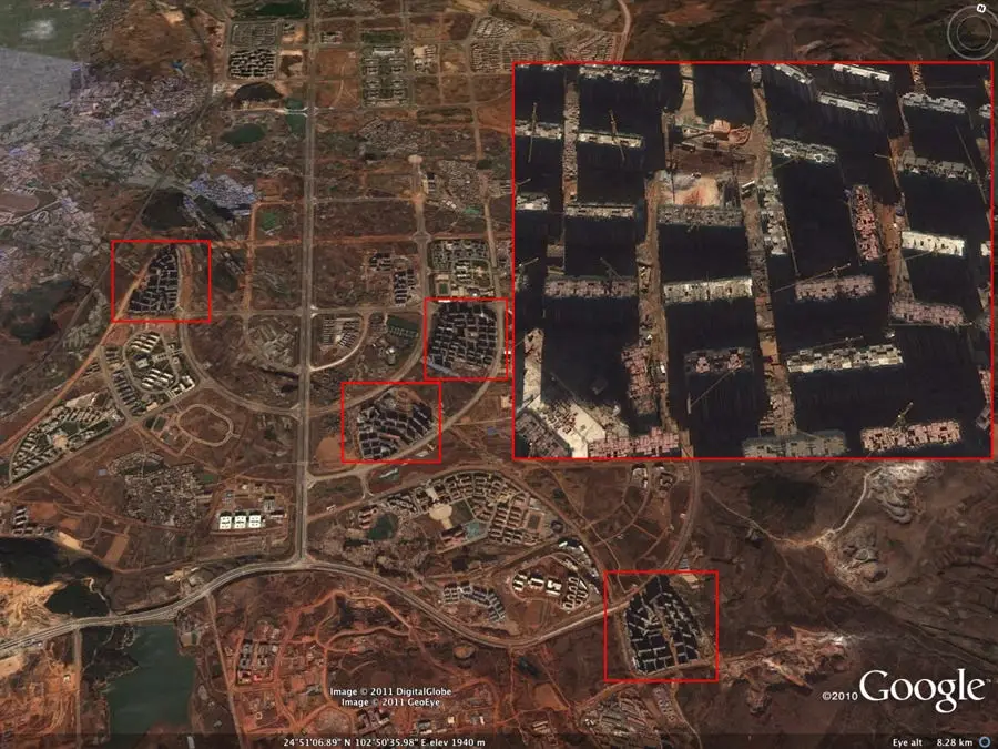 chenggong is building skyscrapers by the hundreds