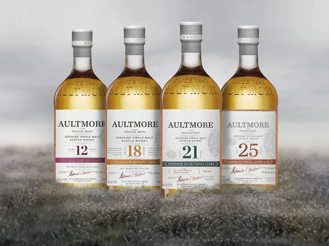 Aultmore range whisky