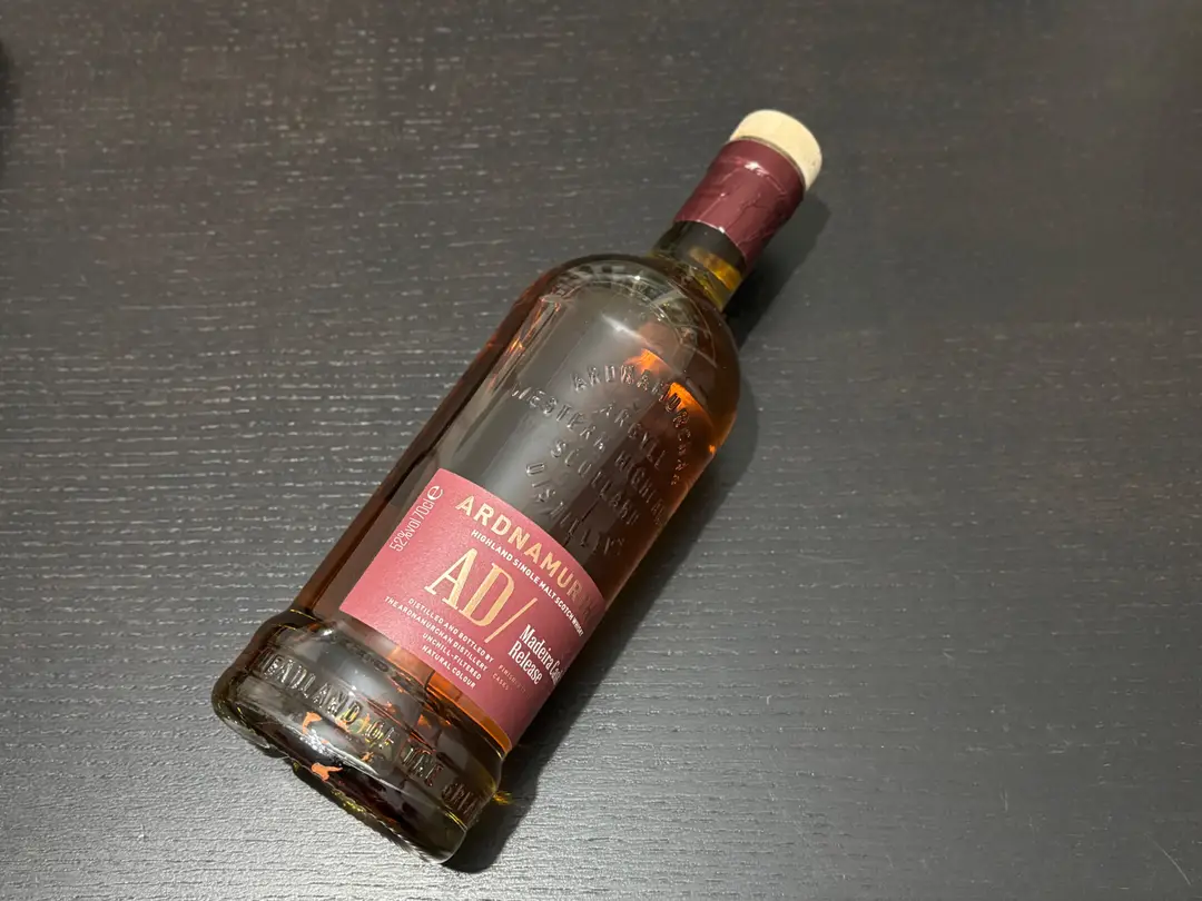 Ardnamurchan Madeira Cask 2025 lying on the table