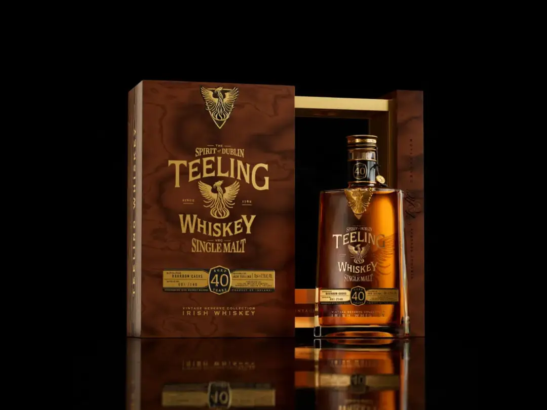 teeling 40yo single malt whiskey