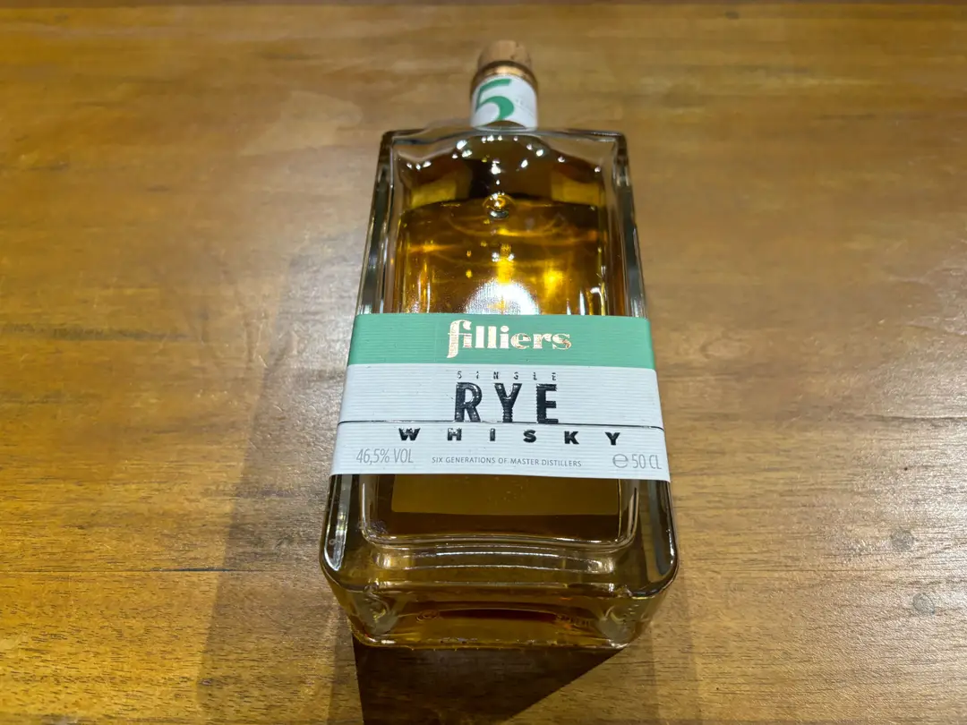 Glass of Filliers Single Rye whisky