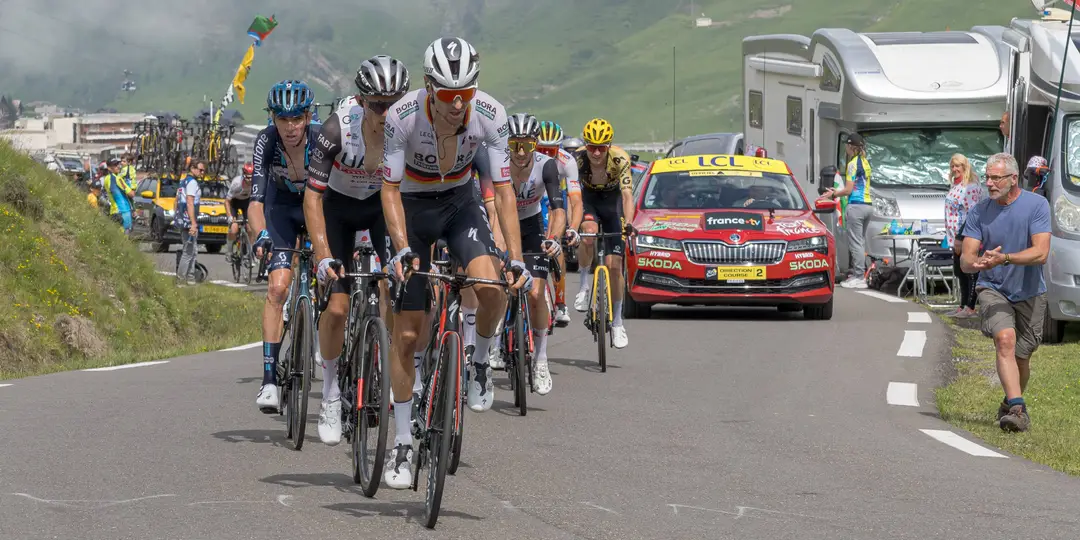 Tour de France actiebeeld