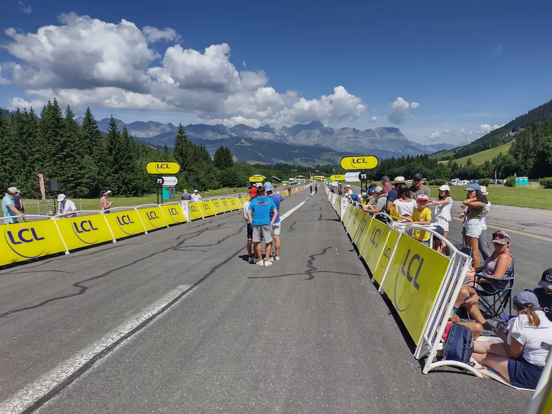 Tour de France beeld aan de finish