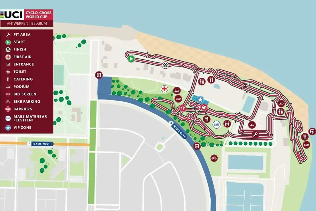 WK Antwerpen 2024 Kaart