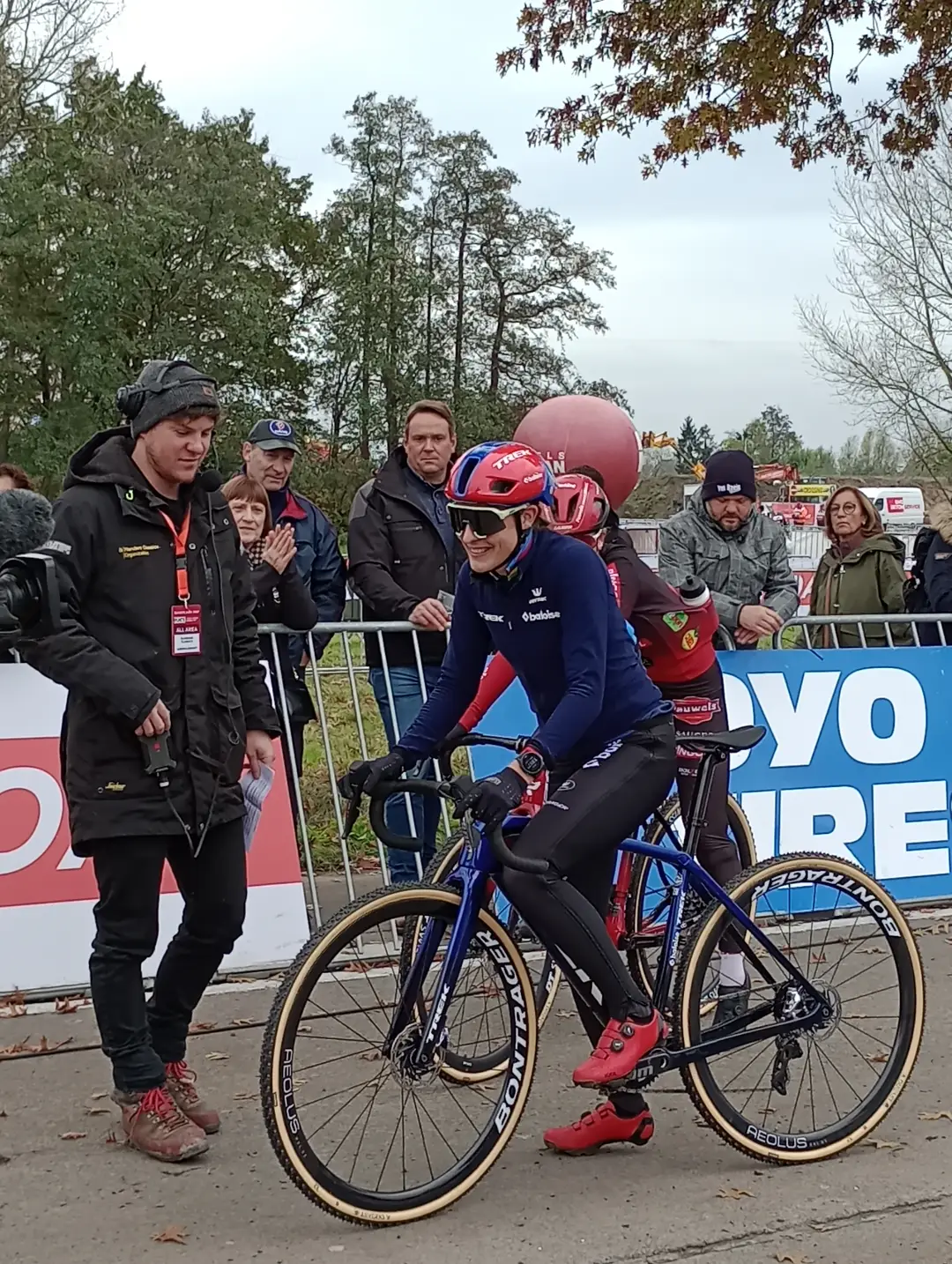 Brand just before her comeback race