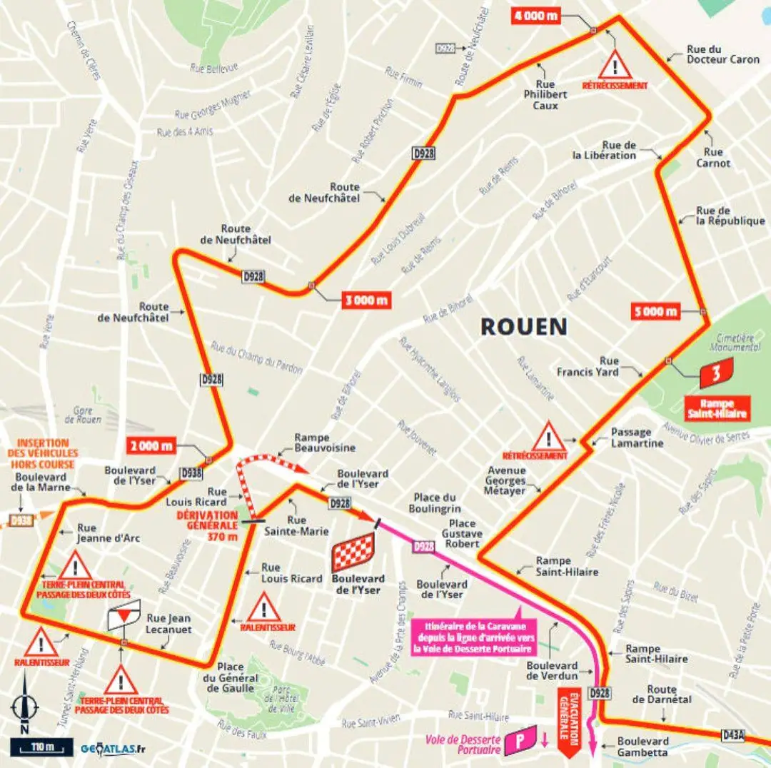 rouen parcours