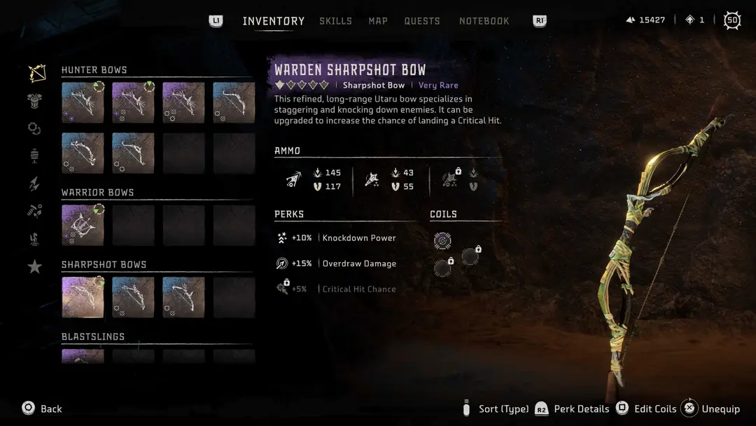 horzion forbidden west warden sharpshot bowf1645099427