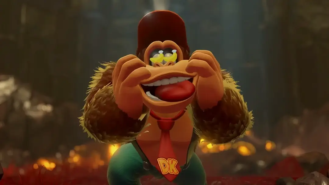 donkey kong bananza banana eyes