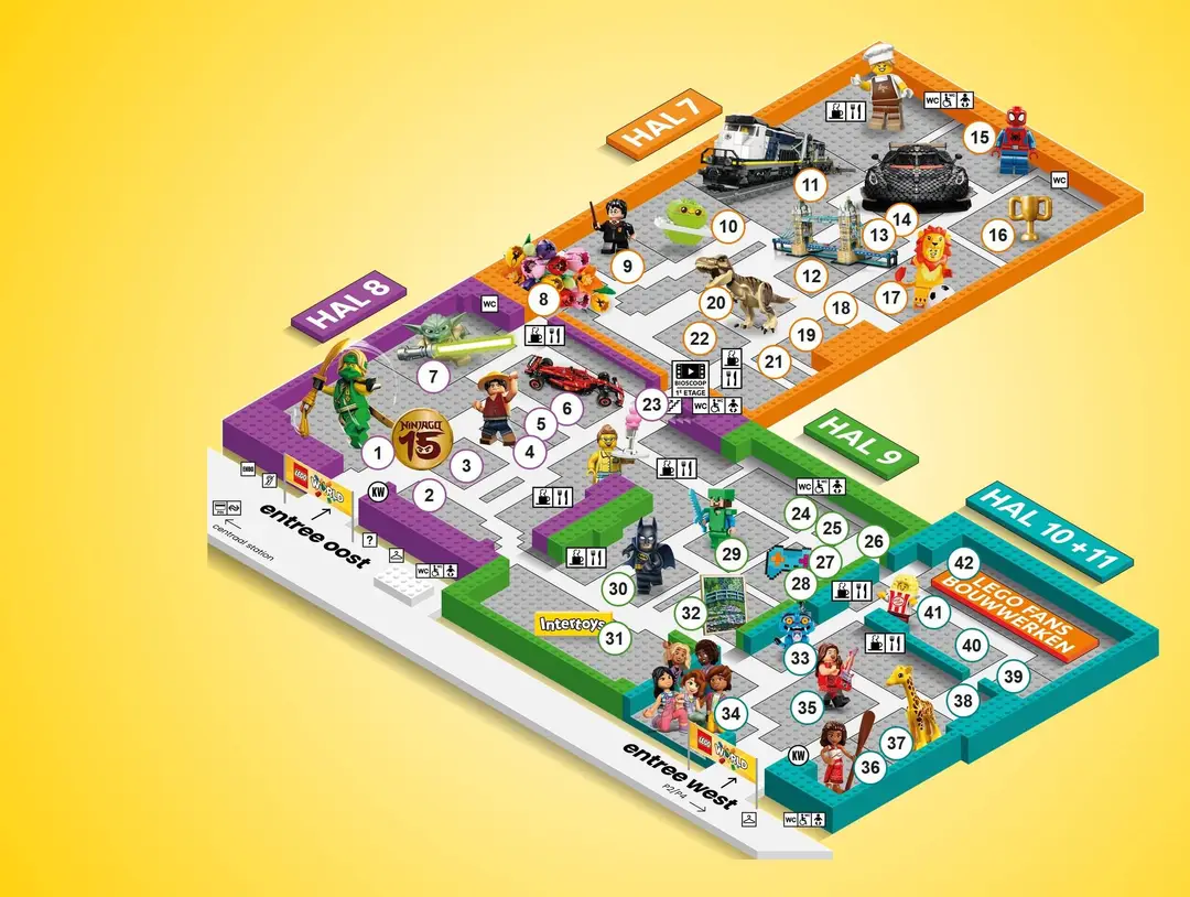 LEGO World plattegrond