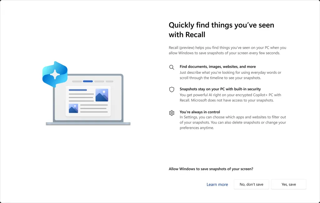 recall microsoft ai