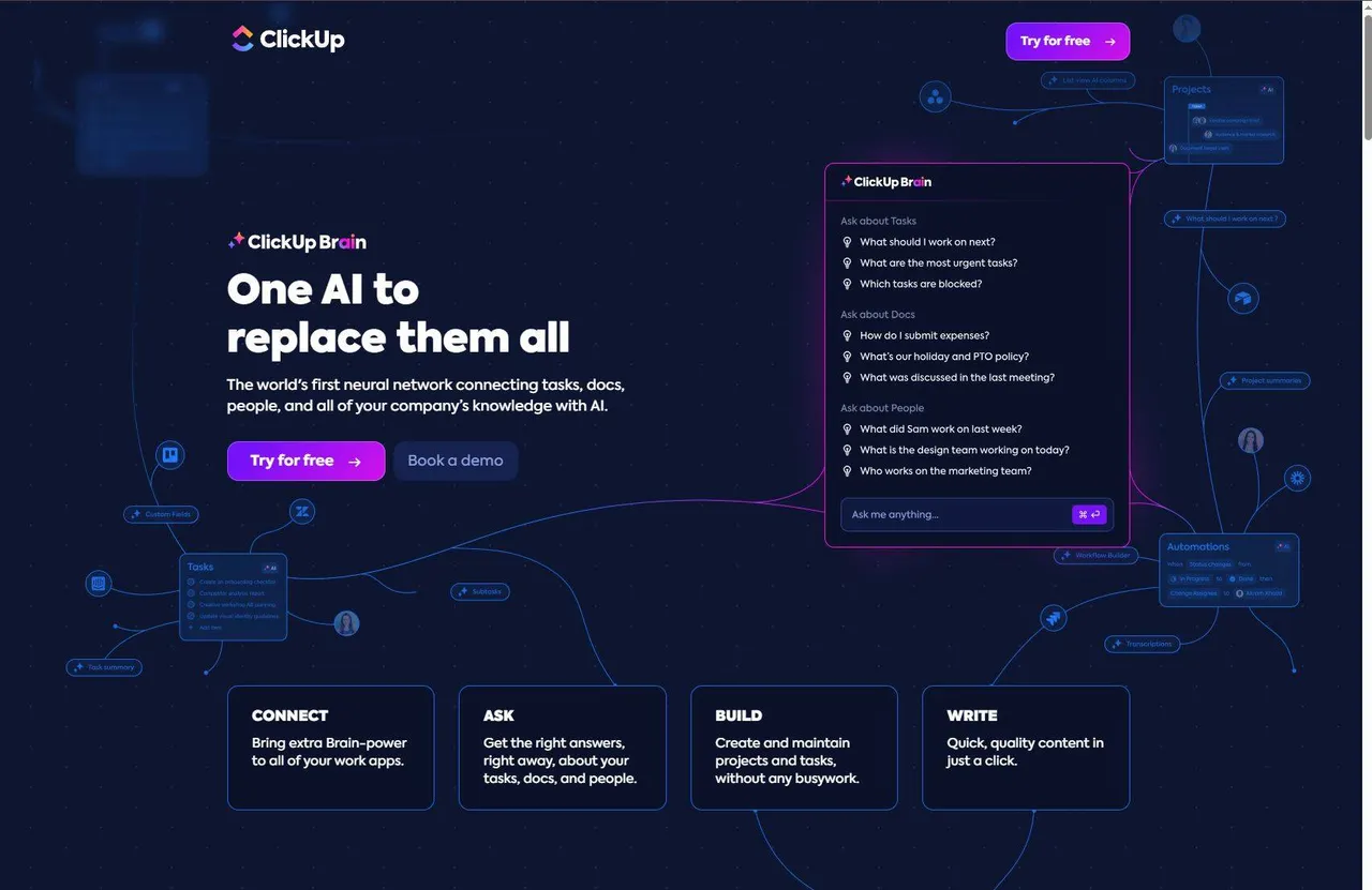 ClickUp interface