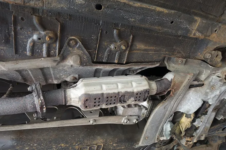 inspection auto old transport system machine catalyst the bottom plate technology vehicle