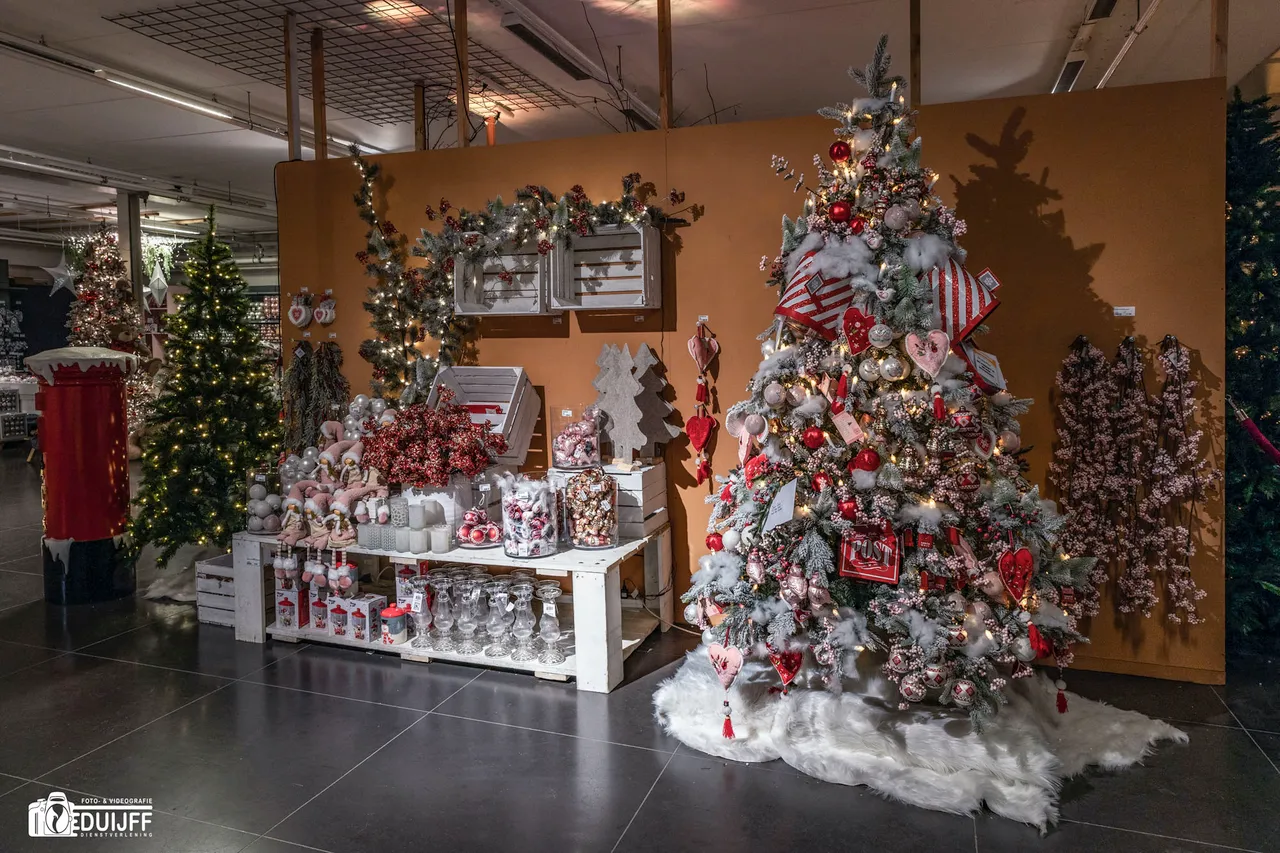 kerstboom rood