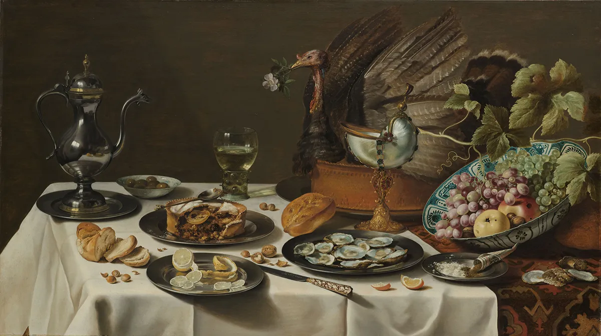 pb historisch cafe afb 1 stilleven met kalkoenpastei kopieren