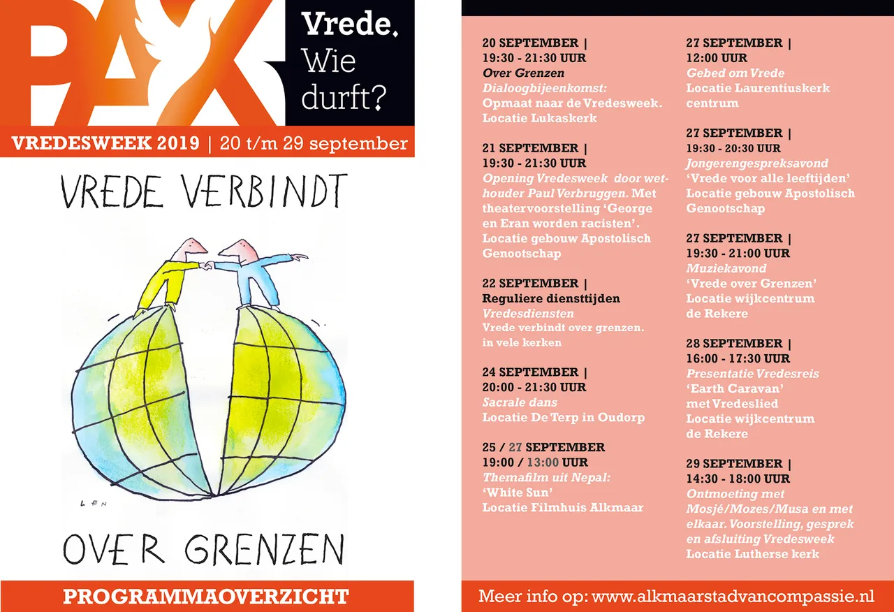 poster vredesweek agendaoverzicht totaal