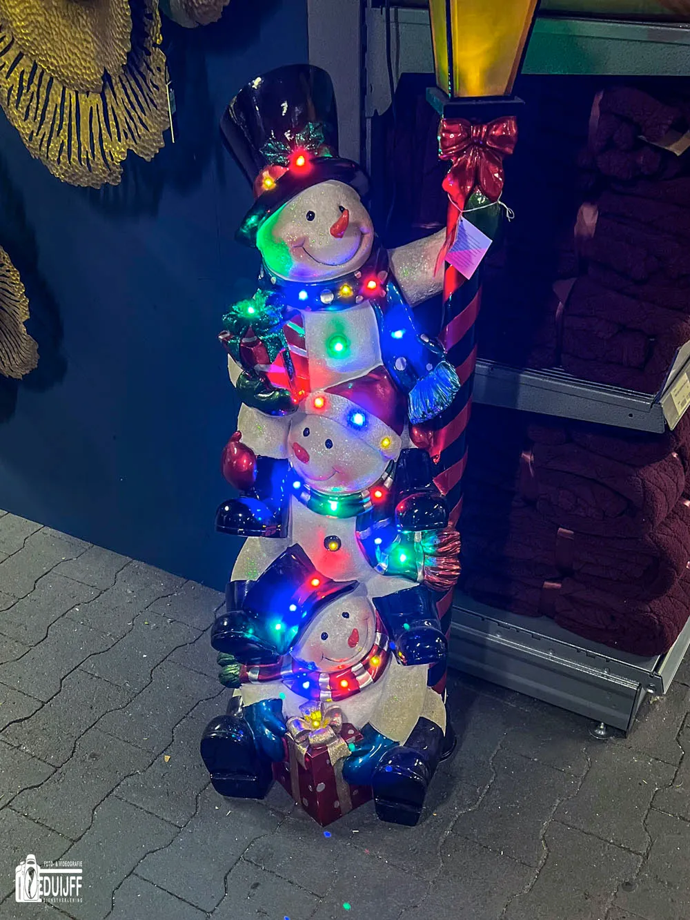 sneeuwman gekleurd