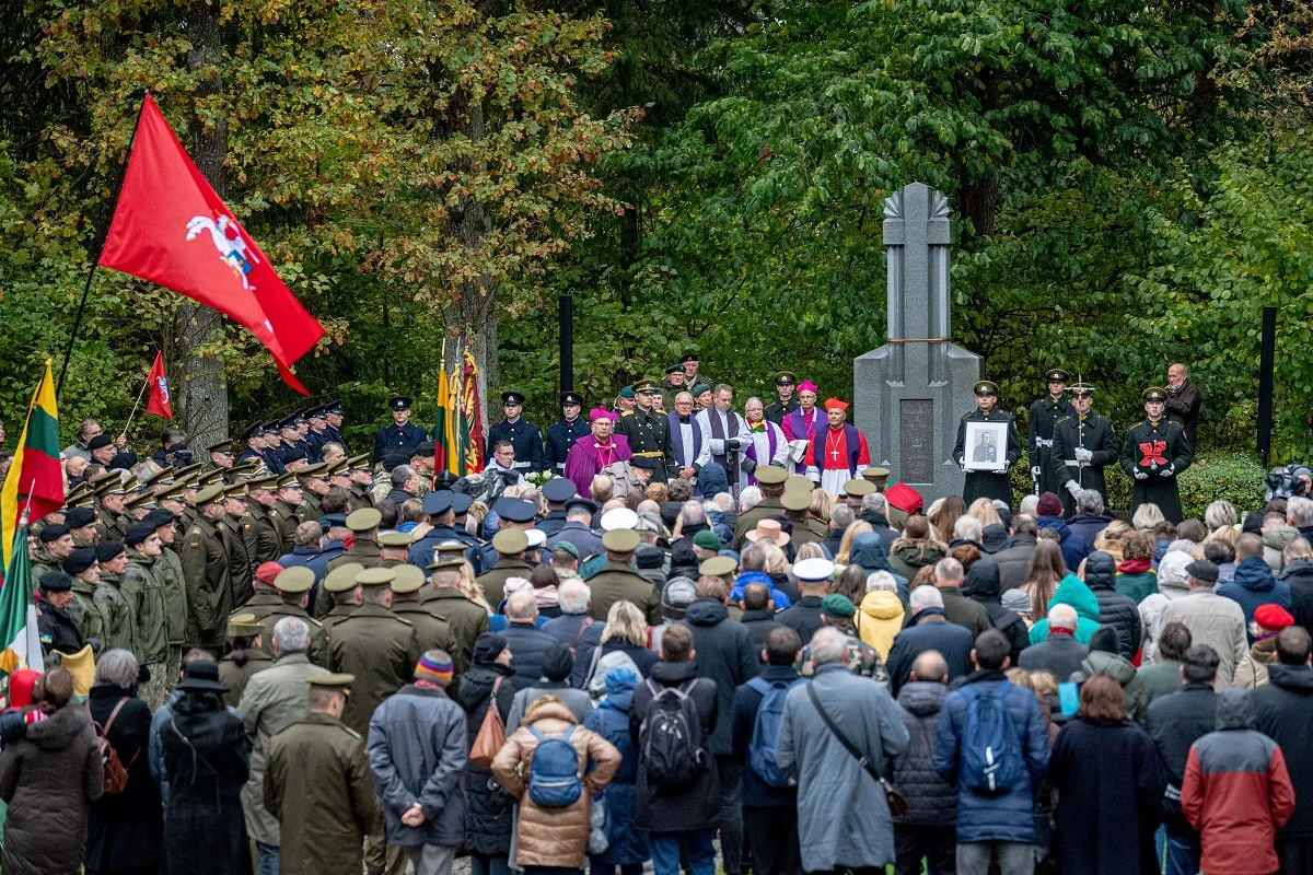 2023 10 21 piet lietuvos partizan vado plk juozo vitkaus kazimieraiio laidotuvi ceremonija 53274609945 o