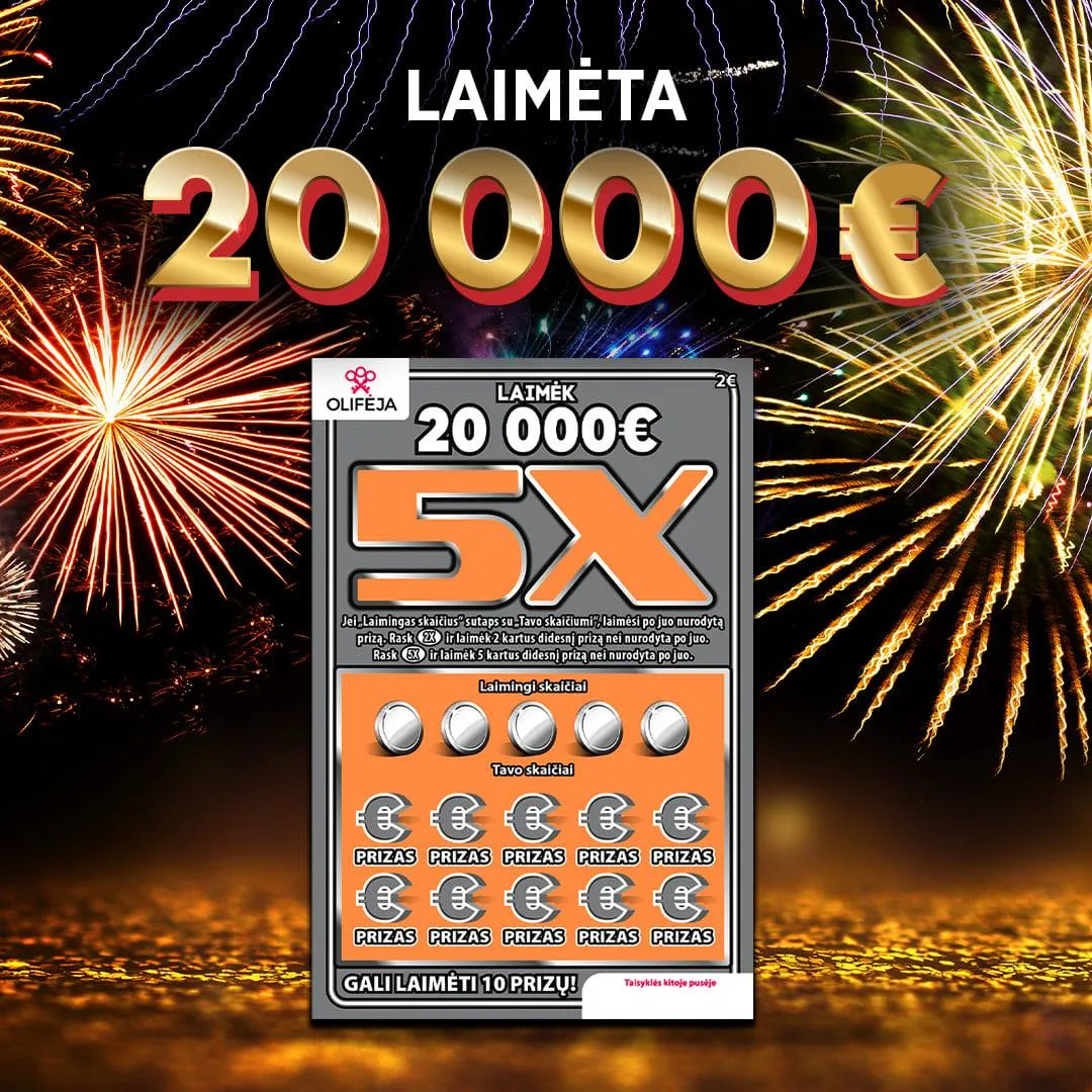 5x laimejimas