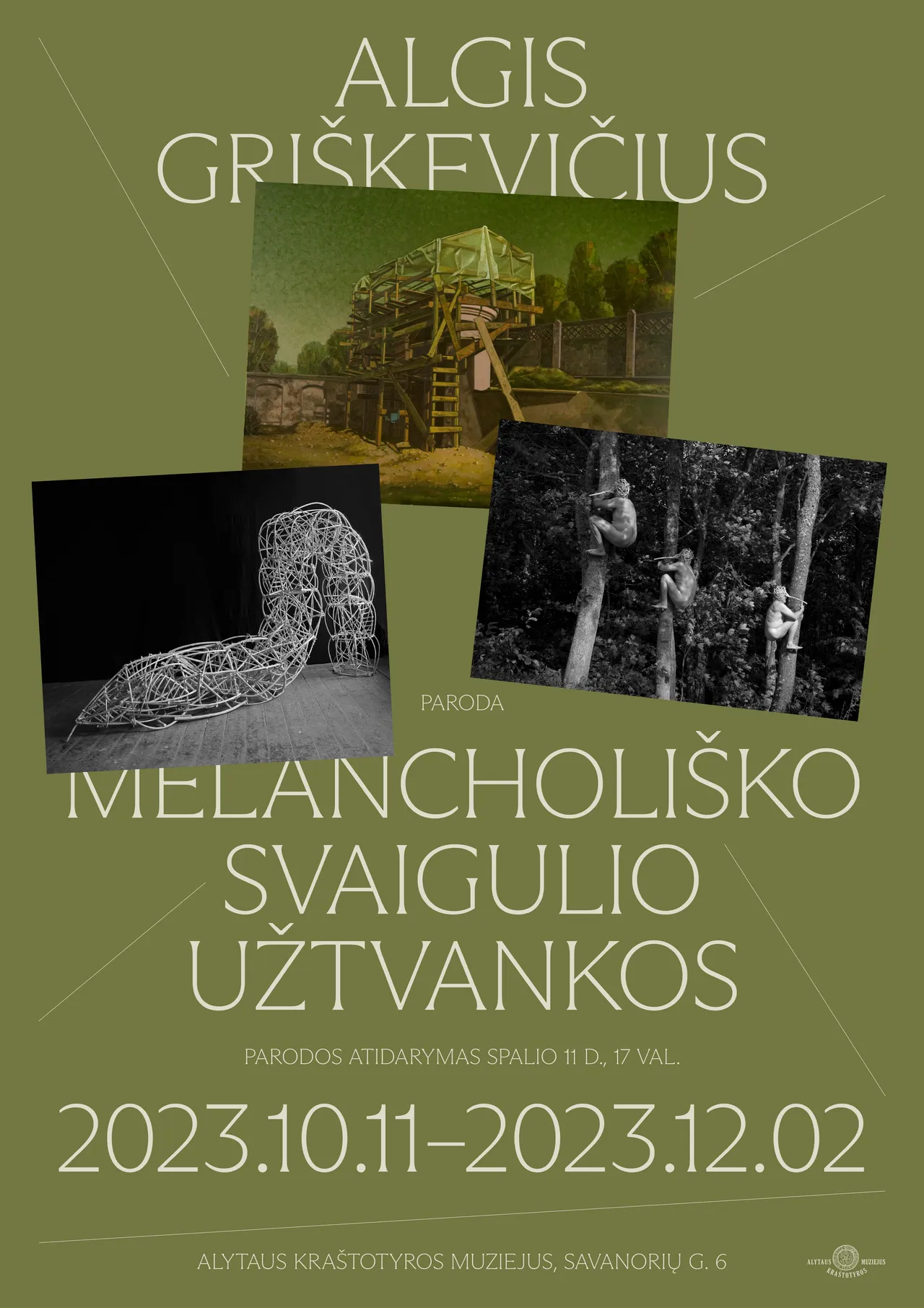algio griskeviciaus parodos plakatas